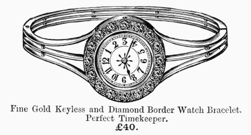Watch Bracelet, 1891. /Nwoman'S Watch Bracelet, English, 1891. Poster Print by Granger Collection - Item # VARGRC0080355