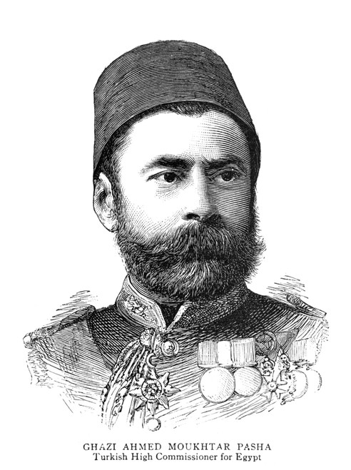 Gazi Ahmed Muhtar Pasha /N(1839-1919). /Nturkish Ottoman Grand Vizier And General. Engraving Portrait As High Commissioner For Egypt, 1885. Poster Print by Granger Collection - Item # VARGRC0370602