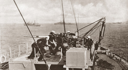 World War I: U.S. Navy. /Namerican Sailors Training To Detect And Destroy Submarines. Photographed During World War I, C1916. Poster Print by Granger Collection - Item # VARGRC0408304
