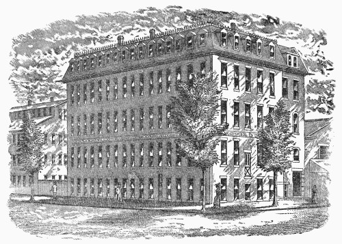 Jewelry Factory, C1880. /Nfoster And Bailey'S Jewelry Works, Corner Of Richmond And Friendship Streets, Providence, Rhode Island. Line Engraving, 19Th Century. Poster Print by Granger Collection - Item # VARGRC0095783