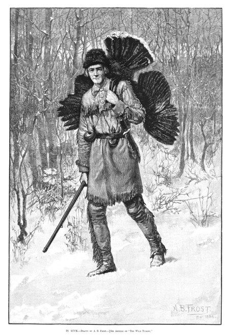 Turkey Hunter, 1884. /N'In Luck.' A Successful Hunter With A Turkey. Engraving, American, 1884. Poster Print by Granger Collection - Item # VARGRC0264629 Turkey Hunter, 1884. /N'In Luck.' A Successful Hunter With A Turkey. Engraving, American, 1884. Poster Print by Granger Collection - Item # VARGRC0264629