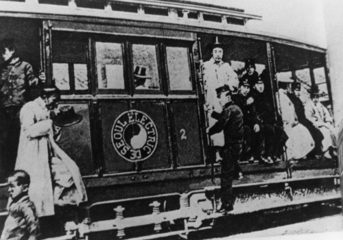 Korea: Seoul, 1899. /Nstreetcar In The City Of Seoul, Korea, 1899. Poster Print by Granger Collection - Item # VARGRC0119266