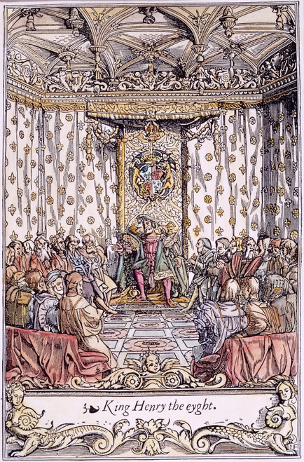 King Henry Viii Of England /N(1491-1547) In Parliament: Contemporary English Engraving. Poster Print by Granger Collection - Item # VARGRC0053386
