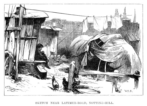 England: Gypsy Camp, 1880. /Ngypsy Camp Near Latimer Road In Notting Hill, England. English Engraving, 1880. Poster Print by Granger Collection - Item # VARGRC0267752