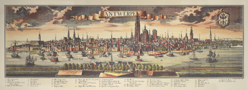 Antwerp, 1729. /Nthe City Of Antwerp On The River Scheldt In Present Day Belgium. Color Engraving, 1729. Poster Print by Granger Collection - Item # VARGRC0102696