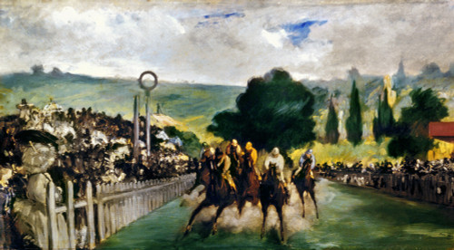 Manet: Longchamps, 1867. /N'Race At Longchamps (Paris).' Oil On Canvas By Edouard Manet, 1867. Poster Print by Granger Collection - Item # VARGRC0038048