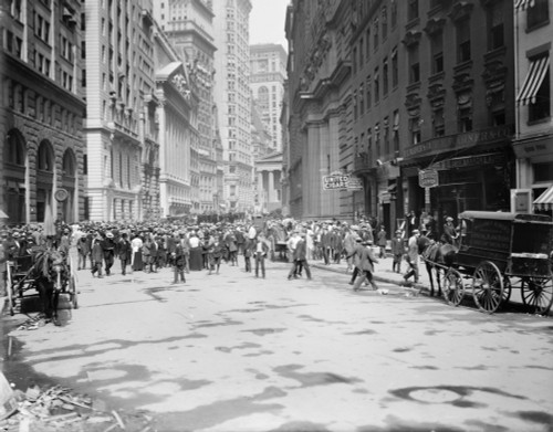 Nyc: Broad Street, C1905. /Ncrowd Of Men Involved In Curb Exchange Trading On Broad Street In New York City. Photograph, C1905. Poster Print by Granger Collection - Item # VARGRC0326316