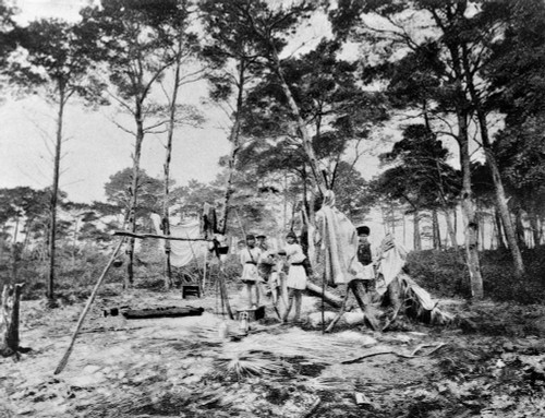 Florida: Seminole Camp. /Na Seminole Native American Camp In Florida. Photograph, C1895. Poster Print by Granger Collection - Item # VARGRC0114428