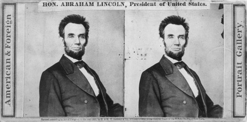 Abraham Lincoln /N(1809-1865). 16Th President Of The United States. Stereograph, February 1865. Poster Print by Granger Collection - Item # VARGRC0032675