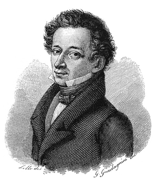 Count Giacomo Leopardi /N(1798-1837). Italian Poet. Steel Engraving, Italian, 19Th Century. Poster Print by Granger Collection - Item # VARGRC0030254