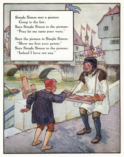Richardson: Simple Simon. /Nillustration By Frederick Richardson For A 1915 Edition Of 'Mother Goose' Nursery Rhymes. Poster Print by Granger Collection - Item # VARGRC0043960