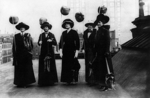 Suffragettes, 1912. /Nsuffragettes Holding Lanterns On A Rooftop In New York City, Prepared To March At Night, 9 November 1912. Poster Print by Granger Collection - Item # VARGRC0167006