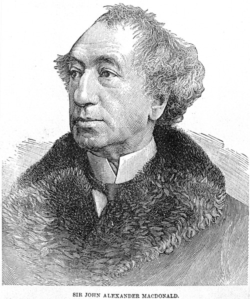 John Alexander Macdonald /N(1815-1891). Canadian Politician. Wood Engraving, American, Late 19Th Century. Poster Print by Granger Collection - Item # VARGRC0040104