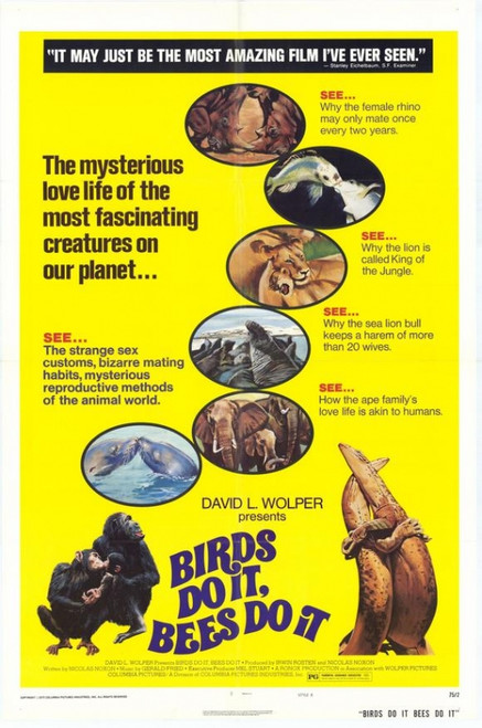 Birds Do It, Bees Do It Movie Poster Print (27 x 40) - Item # MOVCH9332
