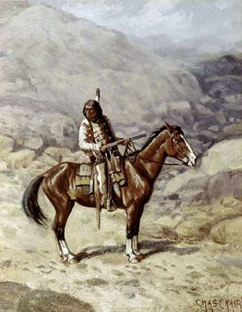 Indian On Horseback Poster Print by Charles Craig - Item # VARPDX277141