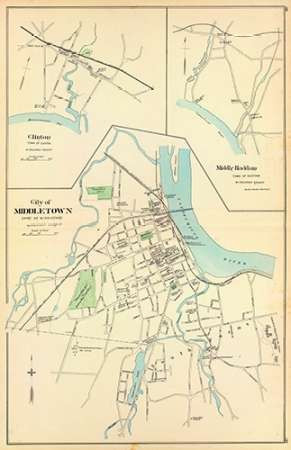 Middletown, Connecticut, 1893 Poster Print by D.H Hurd and Co. - Item # VARPDX295523