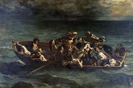 Don Juans Shipwreck Naufrage de Don Juan Poster Print by Eugene Delacroix - Item # VARPDX277365