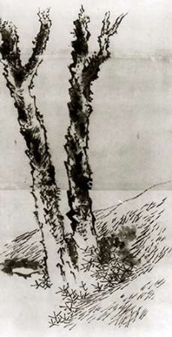 Two Trees 1830s Poster Print by Hokusai - Item # VARPDX373192 Two Trees 1830s Poster Print by Hokusai - Item # VARPDX373192
