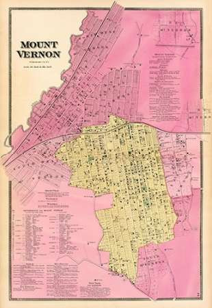 Mt. Vernon, New York, 1868 Poster Print by Frederick W. Beers - Item # VARPDX295464
