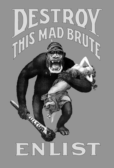 Destroy This Mad Brute propaganda poster Poster Print by John Parrot/Stocktrek Images - Item # VARPSTJPA101291M