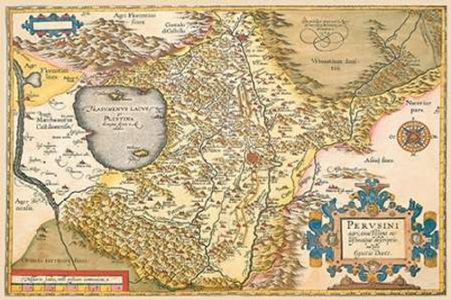 Map of Italy Near Florence Poster Print by A. Ortelius - Item # VARPDX379322