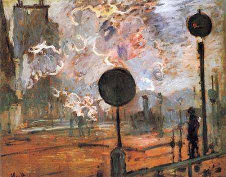 The Gare Saint-Lazare The Signal Poster Print by Claude Monet - Item # VARPDX373848