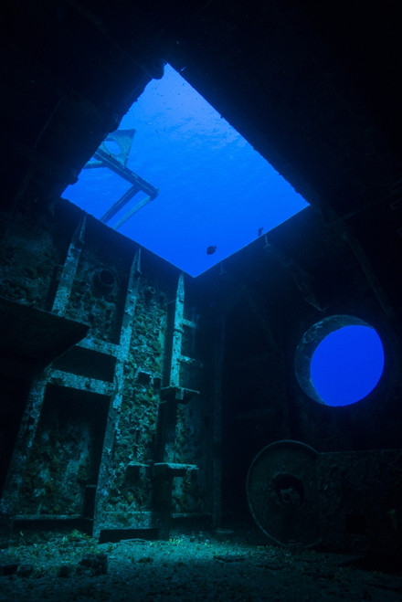 A look inside the USS Kittiwake shipwreck Poster Print by Jennifer Idol/Stocktrek Images - Item # VARPSTJDL400149U