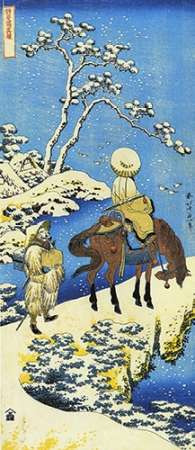 Rider In The Snow Poster Print by Hokusai - Item # VARPDX373174