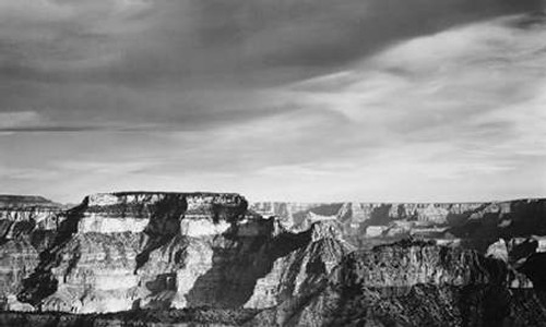Grand Canyon from North Rim - National Parks and Monuments, 1940 Poster Print by Ansel Adams - Item # VARPDX460749