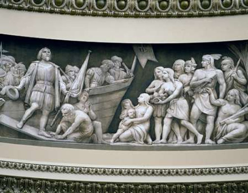 Landing of Columbus frieze in U.S. Capitol dome, Washington, D.C. Poster Print by Carol Highsmith - Item # VARPDX463241 Landing of Columbus frieze in U.S. Capitol dome, Washington, D.C. Poster Print by Carol Highsmith - Item # VARPDX463241