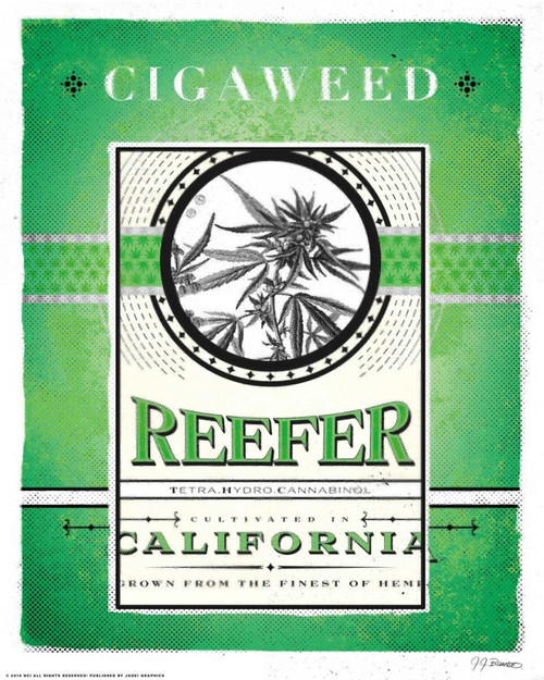 Reefer Poster Print by JJ Brando