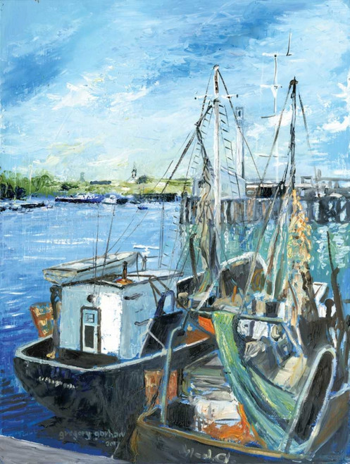 Vintage Provincetown Harbor Poster Print by Gregory Gorham - Item # VARPDXGOR616