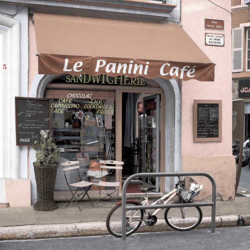 Le Panini Cafe Poster Print by Alan Blaustein