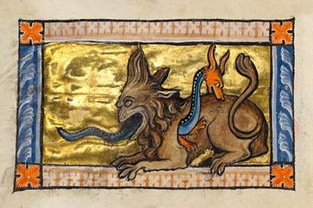 A Crocodile and a Hydrus Poster Print by Franco-Flemish 13th Century - Item # VARPDX454754