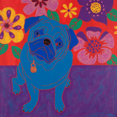 Perspicacious Pug Poster Print by Angela Bond