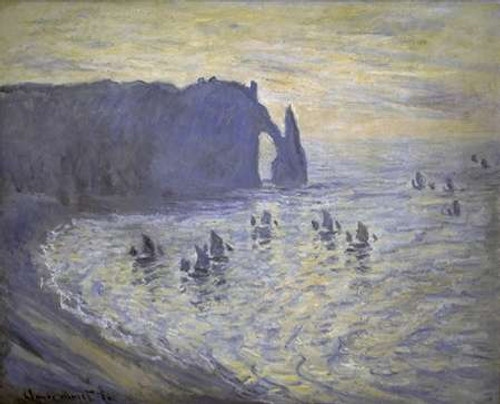 Cliffs at Etretat Poster Print by Claude Monet - Item # VARPDX278653