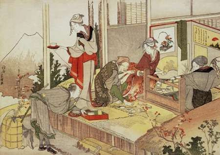 A Netsuke Workshop 1798 Poster Print by Hokusai - Item # VARPDX373103