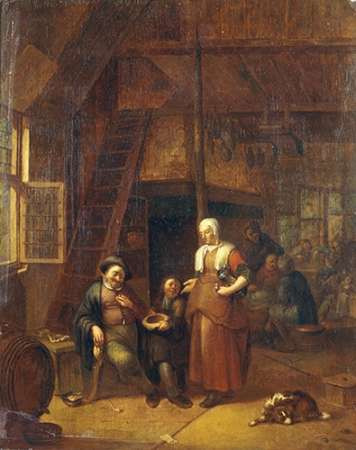 The Interior of An Inn With a Man Paying a Serving Woman Poster Print by Gillis De Winter - Item # VARPDX266186