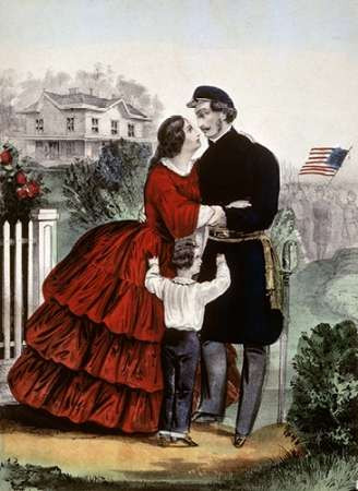 Off For The War Poster Print by Currier and Ives - Item # VARPDX277191