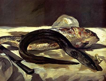 Eel and Red Mullet Poster Print by Edouard Manet - Item # VARPDX373493