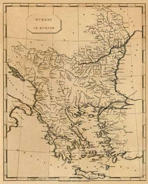 Turkey in Europe, 1812 Poster Print by Aaron Arrowsmith - Item # VARPDX295440