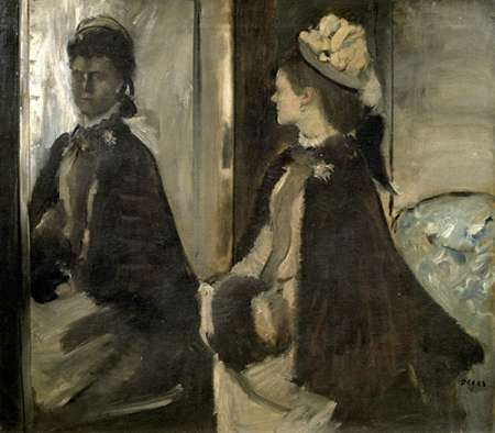 Portrait of Mrs. Jeantaud In The Mirror Poster Print by Edgar Degas - Item # VARPDX277334