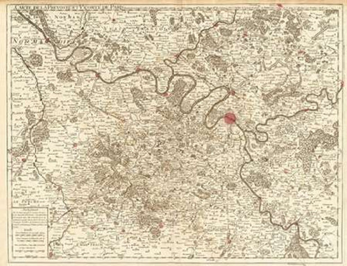 Paris, France, 1711 Poster Print by Guillaume De Lisle - Item # VARPDX295135