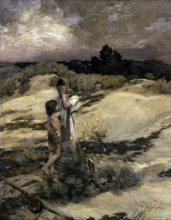 Hagar and Ishmael Poster Print by Jean Charles Cazin - Item # VARPDX277037