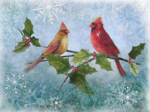 Winter Cardinal Duet II Poster Print by Nan - Item # VARPDX18522