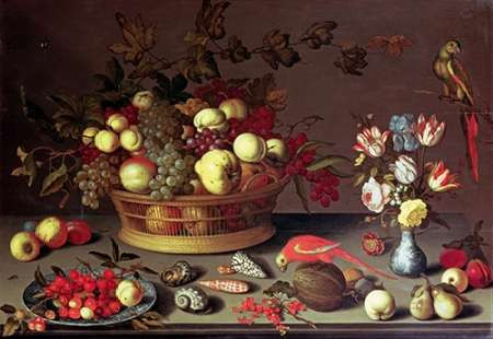 A Basket of Grapes and Other Fruit Poster Print by Balthasar Van Der Ast - Item # VARPDX267487