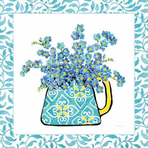 Floral Teacup IV Vine Border Poster Print by Beth Grove - Item # VARPDX33847