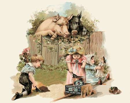 Pigs and Pork: Curious Pigs Poster Print by Advertisement - Item # VARPDX454864