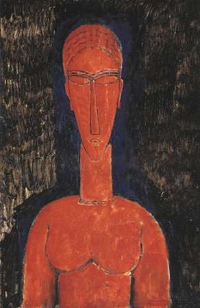 Red Bust Poster Print by Amedeo Modigliani - Item # VARPDX373722