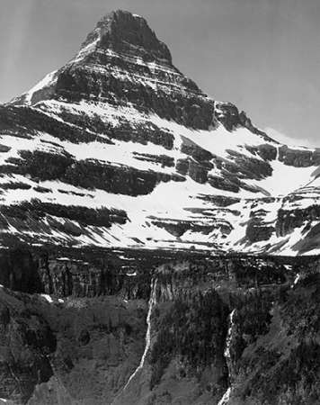 Snow Covered Mountain Glacier National Park, Montana - National Parks and Monuments, 1941 Poster Print by Ansel Adams - Item # VARPDX460735